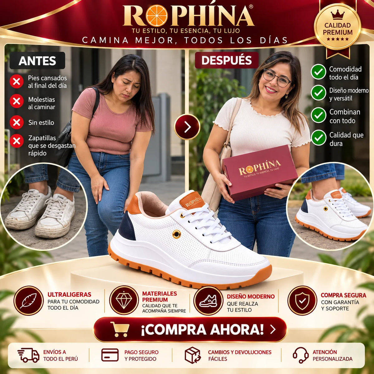ZAPATILLAS CLÁSICAS ROPHÍNA